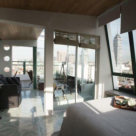 Duplex/Terraza Privada En Corazon Centro Historico Apartment Mexico City Luaran gambar